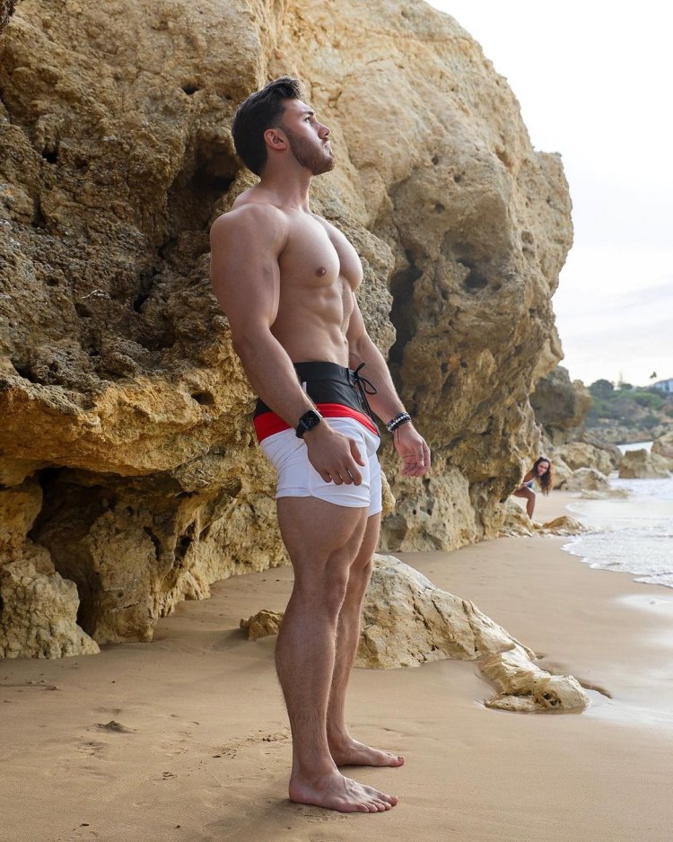 Brandon Herrera at the beach