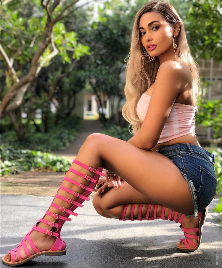 Marona Tanner in a dress