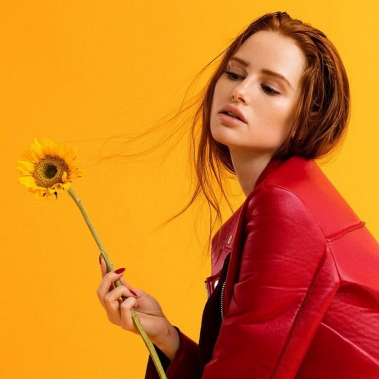 Madeline Petsch in yellow