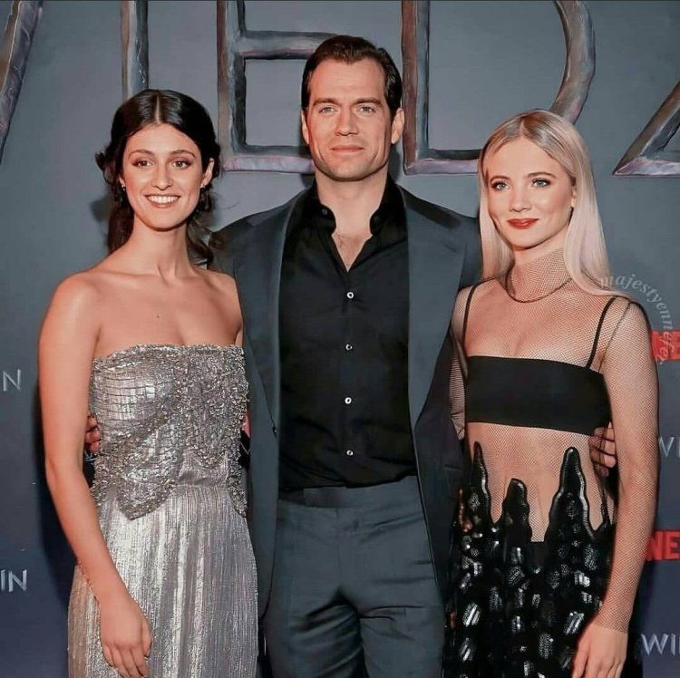 Freya Allan and Henry Cavill