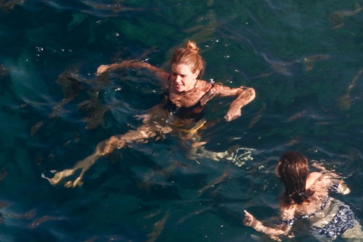 Emma Watson in the pool