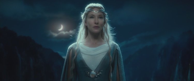 Lady Galadriel and Gandalf