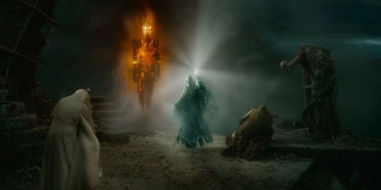 Hobbit Galadriel vs Sauron