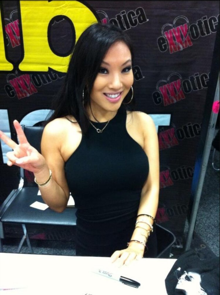 Asa Akira mini dress