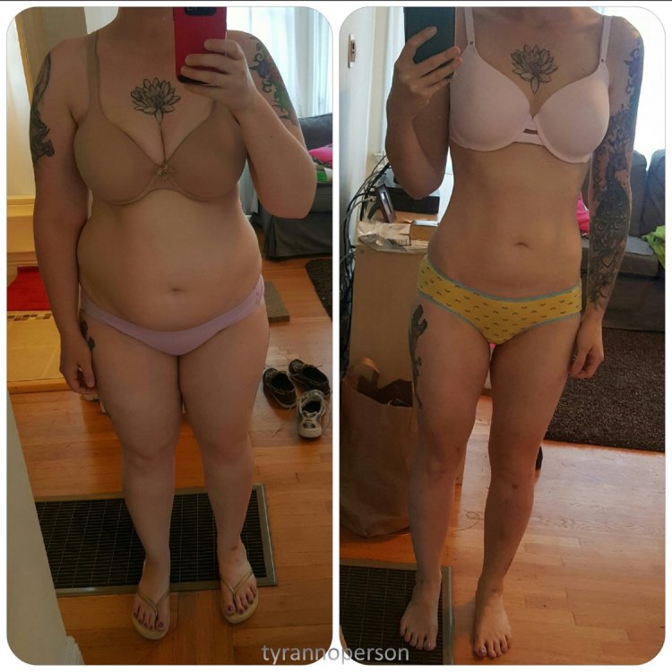 Slimming before and after naked