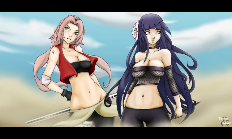 Sakura and hinata hot