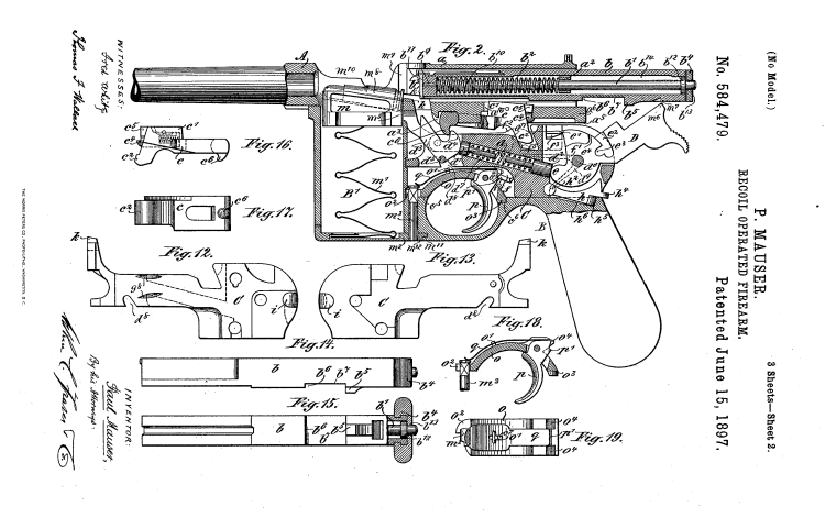 Drawing butt MP 40