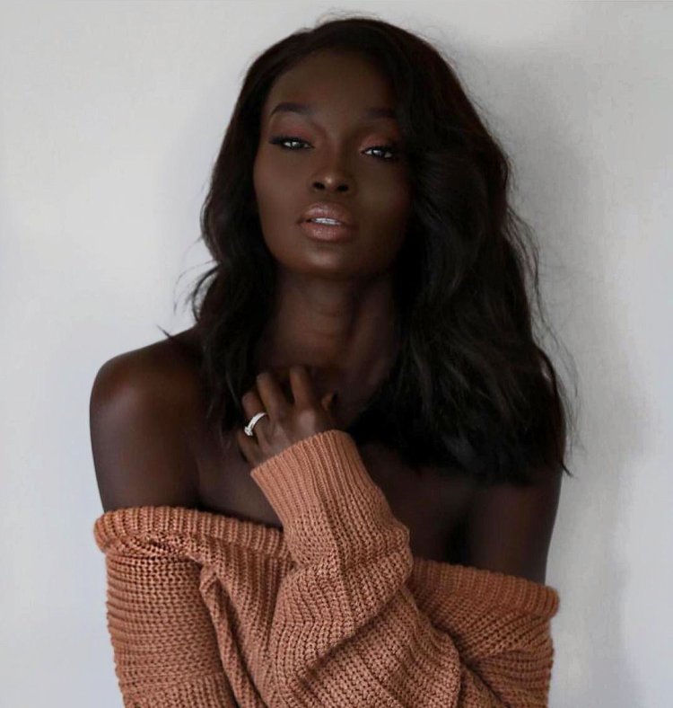 Black ebony african young