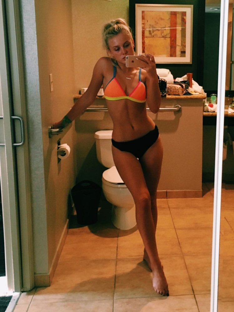 Zara Larsson in a swimsuit
