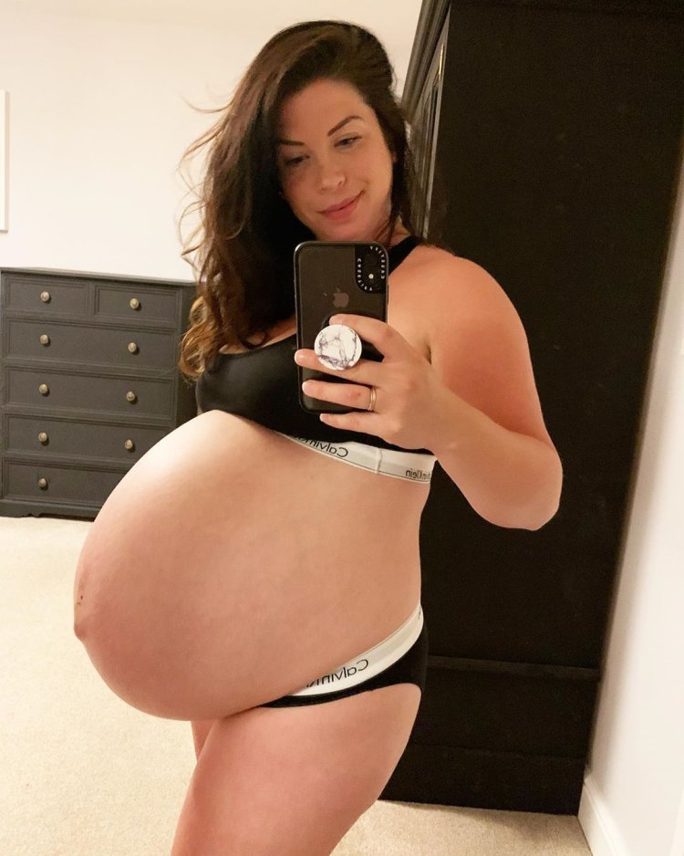 Big pregnant belly from instagram
