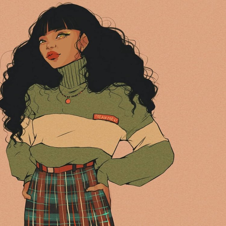 Art girls in indie style