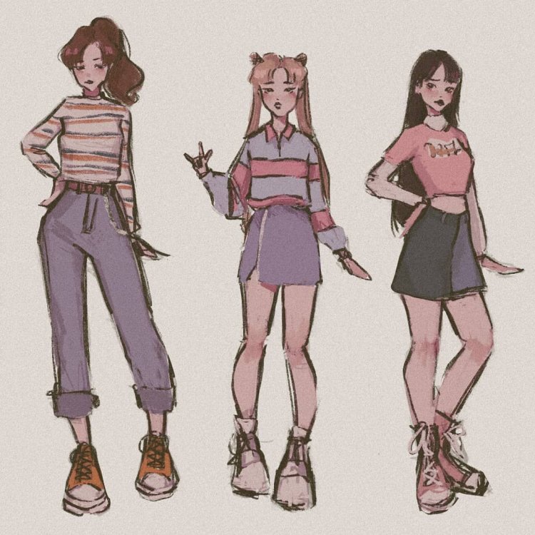 Clothes for drawing girls Aesthetics