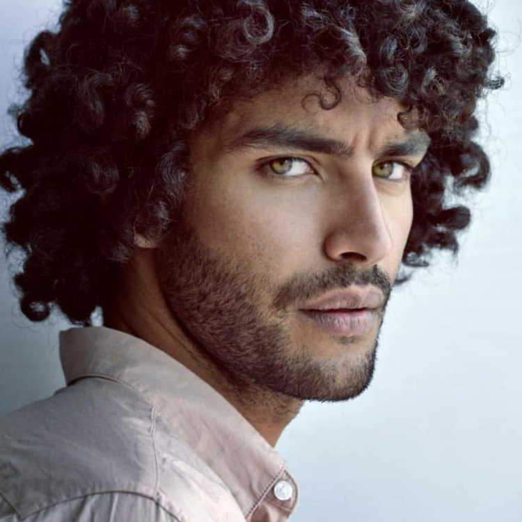 Man with curly hair