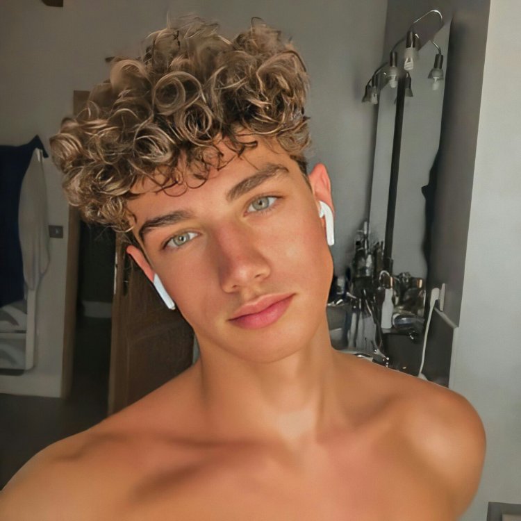Blond with curly hair