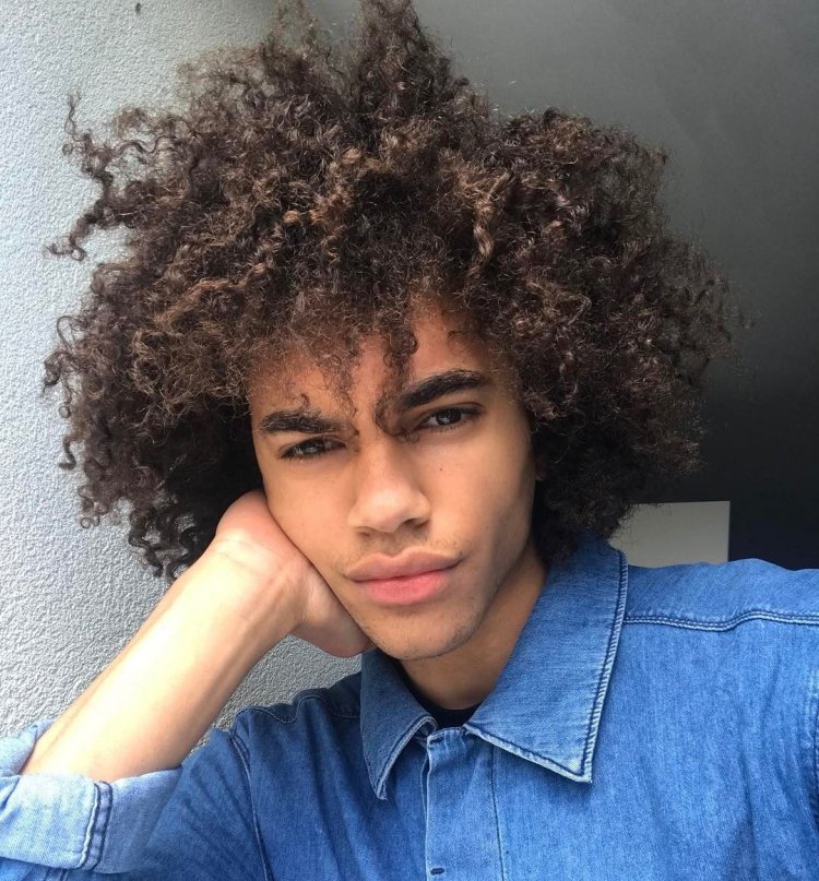 Naked guy with curls