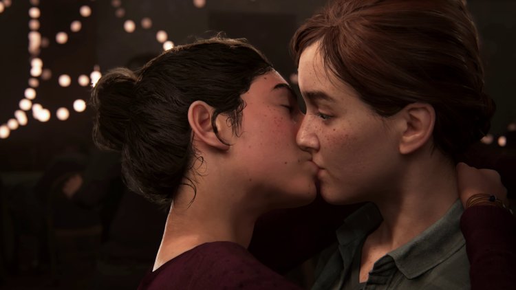 The last of us 2 Ellie and Dean kiss