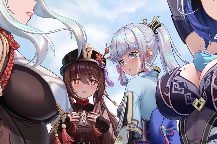 Genshin Impact in swimsuits