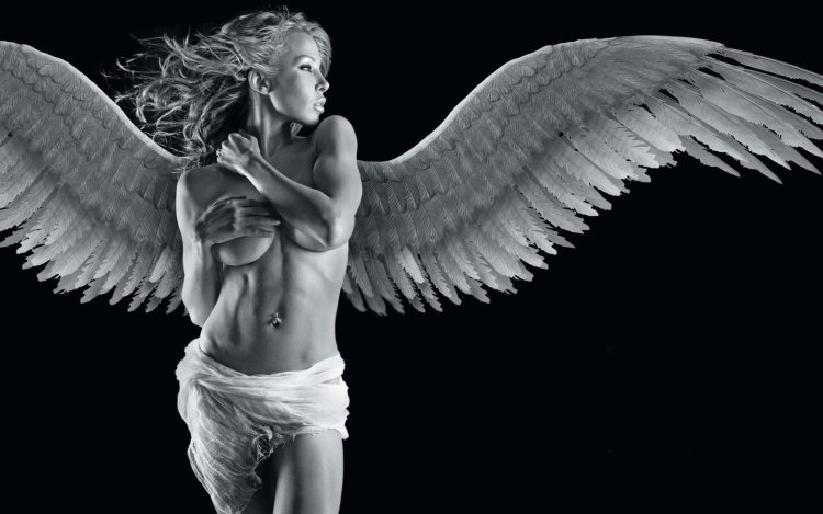 Girl with wings