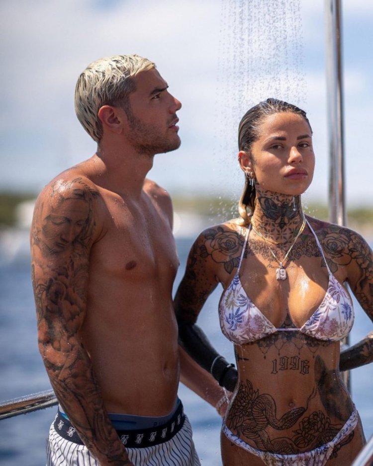 Theo Hernandez and his girlfriend