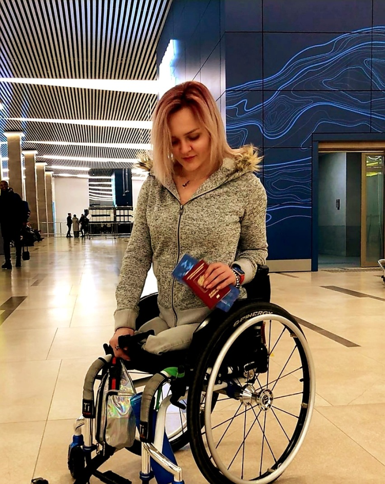 Zoryana Kornienko amputee