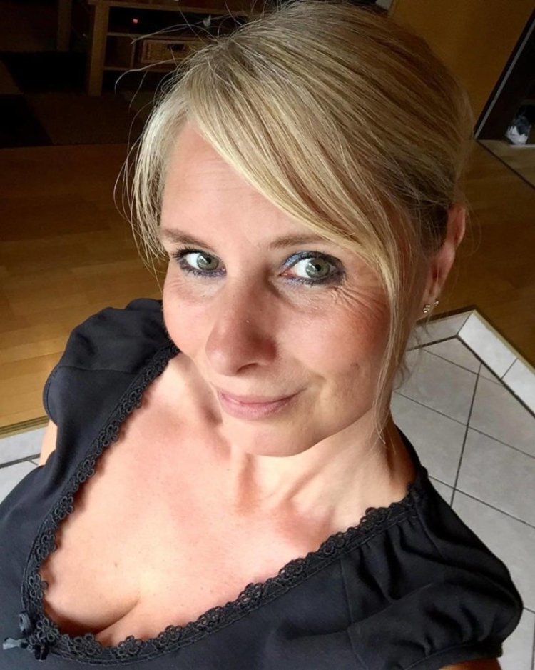 Ladies in a swimsuit in the country