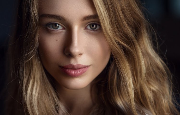 Close-up portrait of a girl