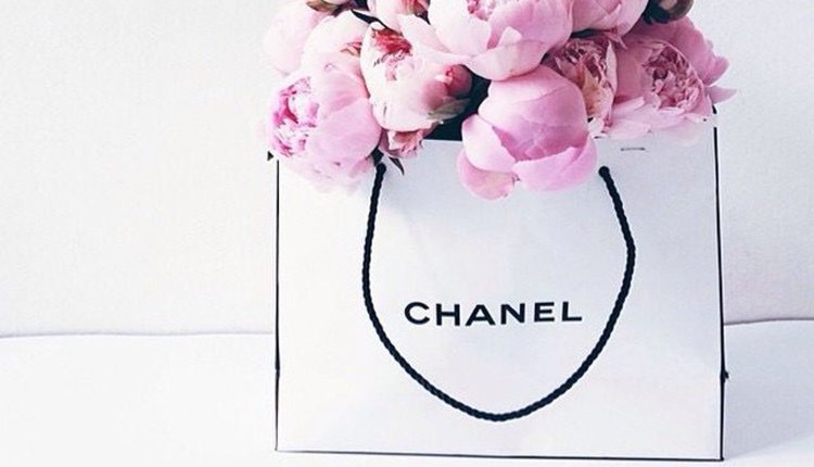 Flowers in a Chanel bag