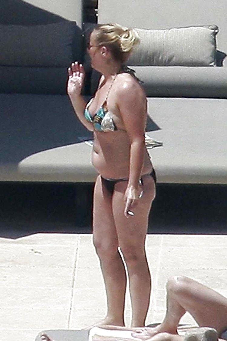 Lucy Davis in a swimsuit