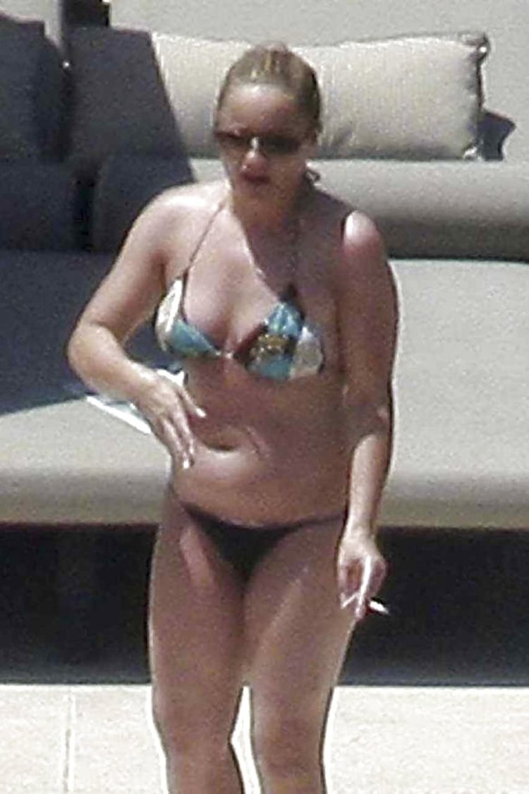 Lucy Davis in a swimsuit