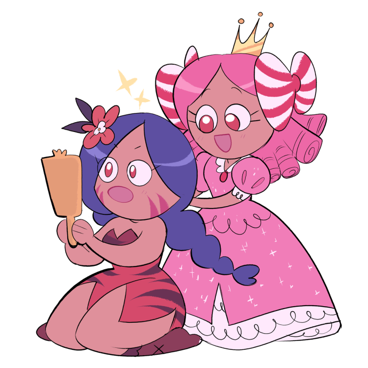 Tiger Lily cookie and Princess cookie