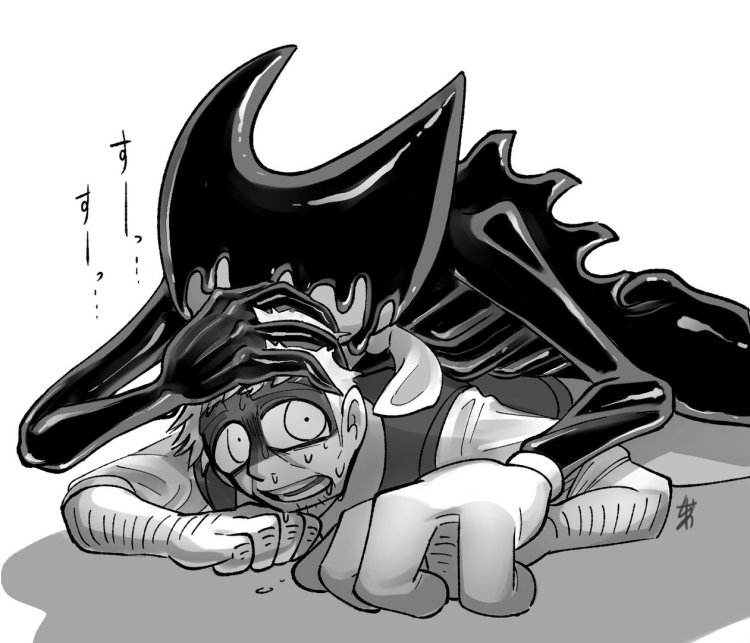 Bendy demon and henry