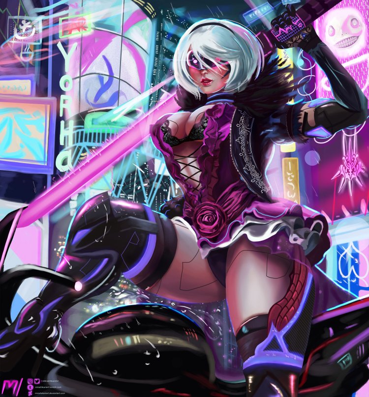 NIER Automata cyberpunk 2077