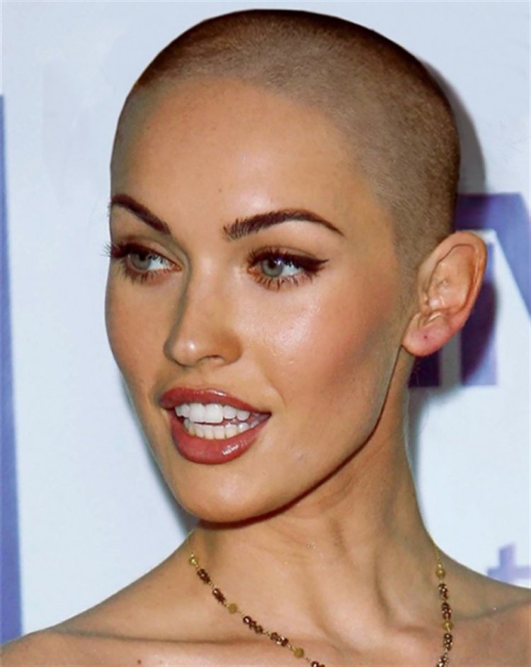 Megan Fox bald