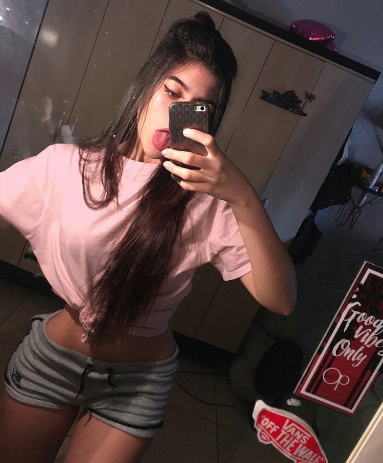 Selfie girls at home