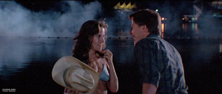 Lea Thompson in a bikini in Jaws 3