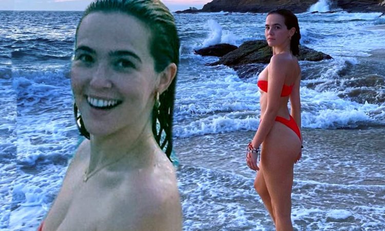 Lea Thompson in a swimsuit