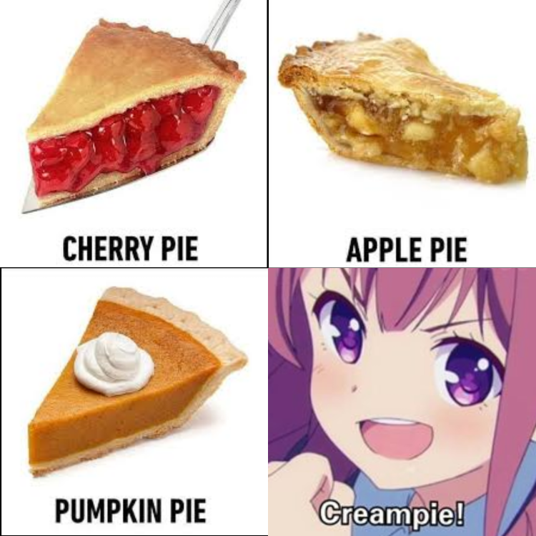 Cream pie anime