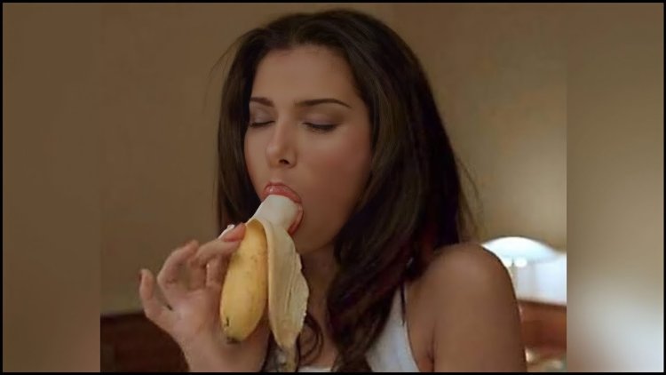 Roselyn Sanchez with banana