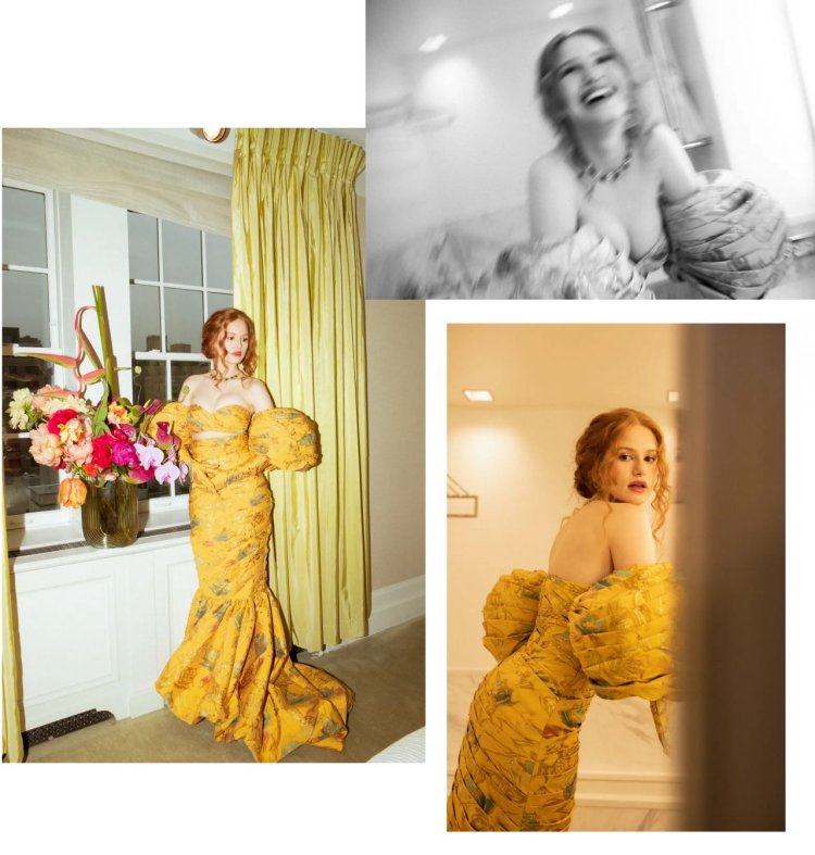 Madeline Petsch dress at the Met Gala 2022