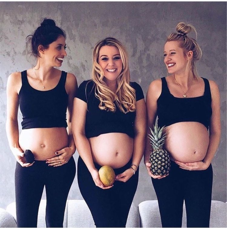 Three pregnant