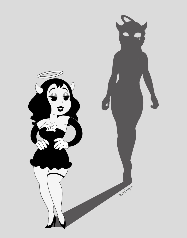 Bendy demon and alice