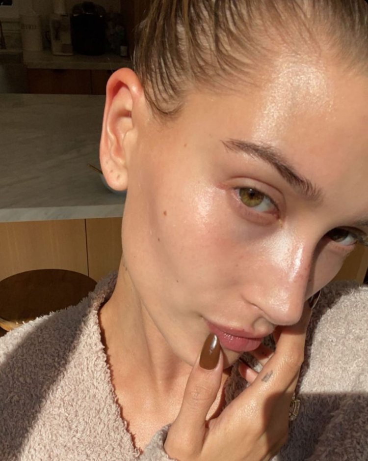 Hailey Bieber skin color