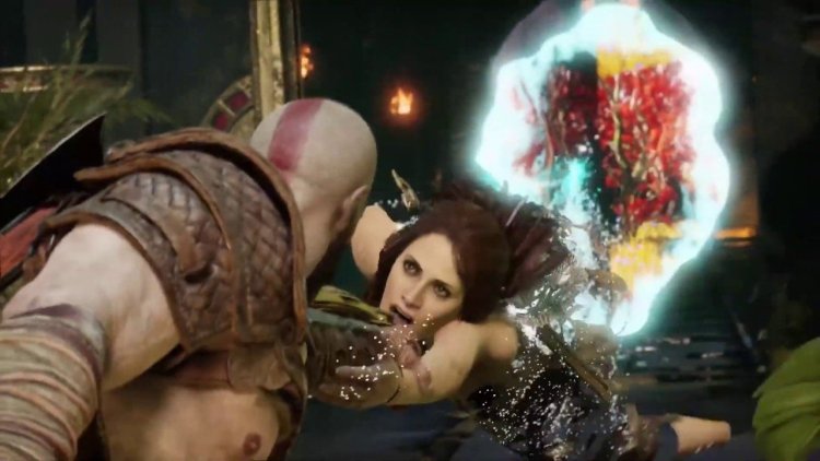 Kratos and Freya art