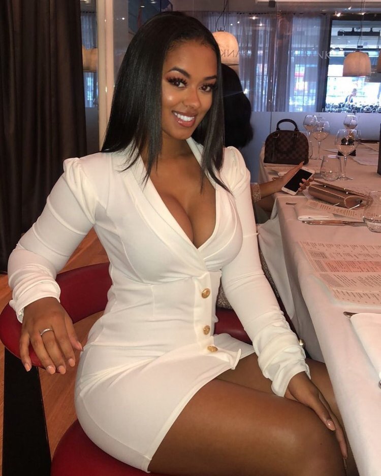 Black girl in shorts