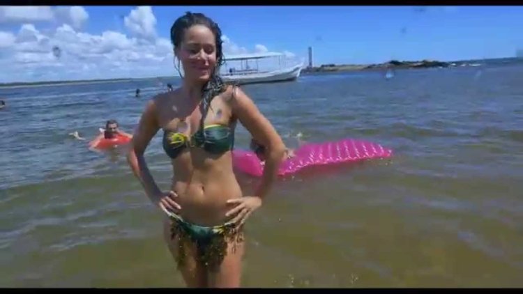 Alice David in a swimsuit