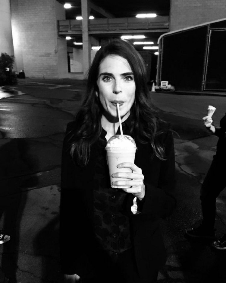 Carla Sauce in a swimsuit