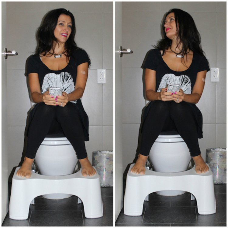 Grandma on the toilet