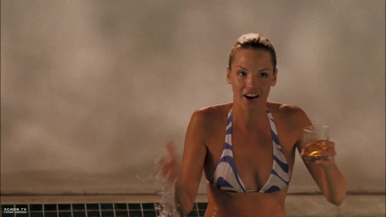 Ashley Scott in a swimsuit