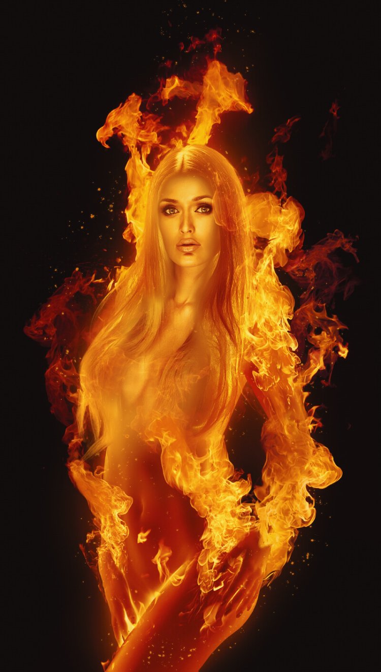Fiery woman