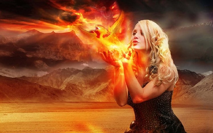Fire element woman